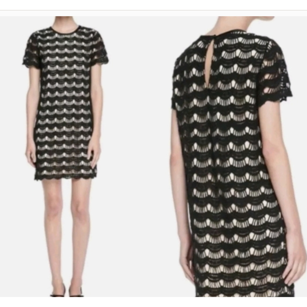 Kate Spade crochet overlay Virginia lace dress 6 (dr300